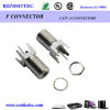 RF connector straight f compression jack