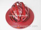 High Gloss Red Flexible Embossed Pvc Edging Strip For Kitchen Cabinet / Table