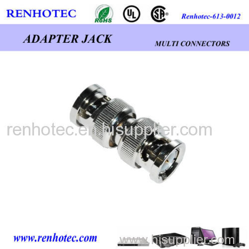 RF connector BNC plug to BNC plug adapter