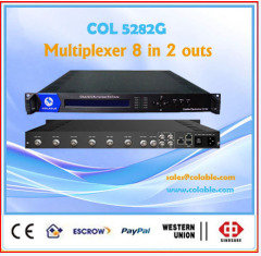 DVB multiplexer 8 in 2 with ip out