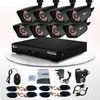 CMOS 900TVL IR 8CH CCTV DVR Kit Full D1 H.264 Video Surveillance System