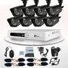Home Surveillance IP CCTV DVR Kit With 8 Cameras Support Network Transmission