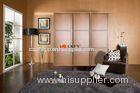 Custom Living Room 8ftx4ft 3 Leather Sliding Door With Bearing / Aluminum Electric Lock