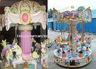 Luxury Amusement Park Kids Carousel Rides 6 Player / Musical Carousel Horses