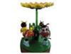 Coin Operated Bee Paradise Carousel Electronic Mini Fairground Rides Small Carousels