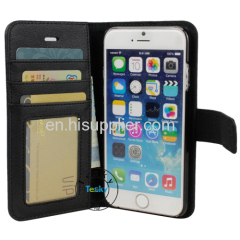 pu leather wallet cases for iphone 6,OEM and ODM welcome