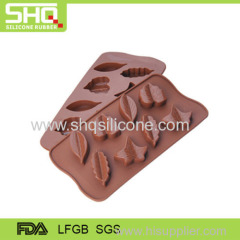 Food grade leaf shape silicone chocolate mold