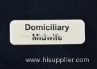 Corporate Plastic Name Badges For Events Printed Safety Pin Name Tags