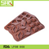 Backing silicone chocolate mold
