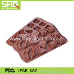 Backing silicone chocolate mold