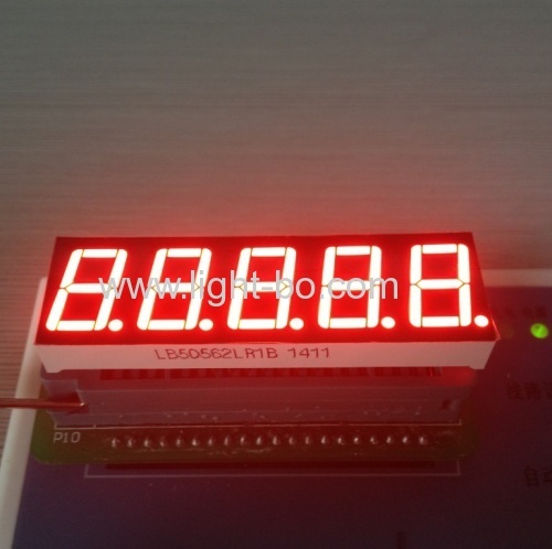 Custom super red 6 digit 0.56  7 segment led display common cathode for digital weighing scale indicator