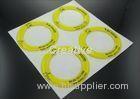 Non Yellow Polyurethane Resin Dome Stickers With White Vinyl Substrate