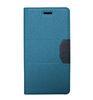 Blue PU / Genuine Leather Apple iPhone Leather Case With Card Holder