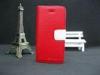 Red Iphone 4 / 5 custom leather cell phone cases with Magnet Closure