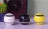 Round Cordless cystle Music Mini Bluetooth Speaker for Smartphone / iPhone