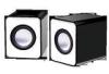 Mini Portable Square Cube Laptop computer speaker 2.0 For home / office