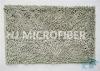 Plush Big Chenille Rubber Backing Non-Slip Microfiber Kitchen Floor Mat Grey