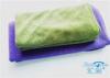 Big Purple Weft-Knitted Resilient Microfiber Bath Towels For Home Use