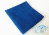 Blue Soft Microfiber Facial Cloths Polyester Washable , Microfiber Hand Towel