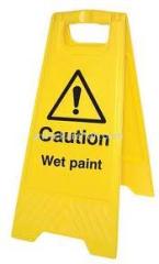 Plastic Wet Paint Sign