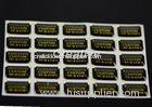 Rectangle Metallic Chrome Gold Adhesive 3D Domed Labels For Business