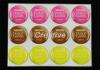 Full Color 1.5mm Epoxy Dome Stickers , Resin Round Printable Stickers