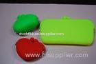 LFGB 100%-friednly Silicone Coin Purses Red / Green For Promotional