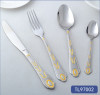 Middle east royal gold plated cutlery set