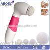 Pink White And Gray Spin Rotary Soft Whitening Skin Cleansing Brush For Bath , Shower