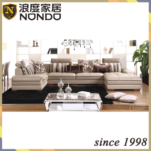 Home furniture designs living room set leather sofa
