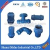 Ductile iron pipe fittings for pvc pipe