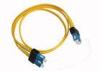 SC to SC Optical Fiber Patch Cable DX OM4 Patch Cord , UPC / APC Ferrule End Face