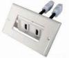 Dual Electrical HDMI Wall Plate 1080p Resolution Hdmi Female Finsert Angled