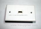 Plastic HDMI VGA Wall Plate With Audio Video / Speaker And 3.5mm Stereo