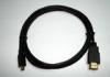 D Type to A Type High Speed HDMI Cables OD 2.4mm , Support 3D 4 x 2K Video