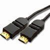 24 Karat Gold-Plated High End HDMI Cable Swivel Connector , EMI / RFI Interference