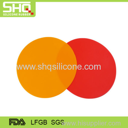 High quality silicone round shape mat
