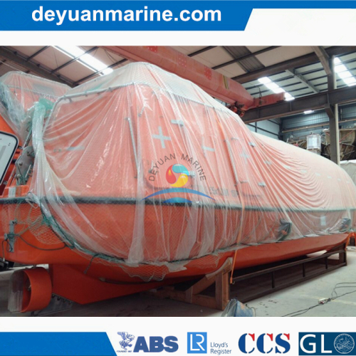 BV ABS CCS Approved Solas 80 Persons Totally Enclosed Lifeboat