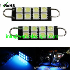 44mm Xenon White 8-SMD-5050 211-2 212-2 214-2 578 Rigid Loop Festoon LED Bulbs For Door Trunk Lights