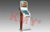 Silver 22 Inch Ticket Vending Kiosk Display With Finger Print Reader