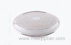 Round White USB Portable Wireless Bluetooth Speakers For MP3 / MP4 / Ipad