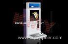 Interactive Multi Touch LED Card Dispenser Airport Kiosk With Fingerprint Reader