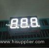Pure White Three Digit 7 Segment Led Display For Electronic Device 0.36 Inch