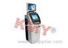 Stainless Steel Free Standing Dual Touch Screen Information Kiosk For Bill Payment