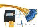 Low Insertion Loss 1 x 16 PLC Fiber Optics Splitter With Ferrule Polish