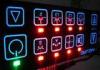 electrical backlit LED Membrane Switch panel sticker , 3M467 / 3M468 Adhesive