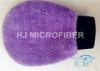Purple Microfiber Chenille Wash Mitt Glove / Car Washing Products 8 x 9