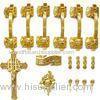 PP Material Coffin Furniture Casket Cross and handle set HS9001