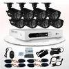 8 Channel Wireless Home CCTV Camera Kit / Surveillance DVR Kits With 700TVL IR-cut