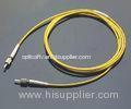 Low Insertion Loss, High Return Loss Yellow DIN Model Connector Optical Fiber Patch Cord